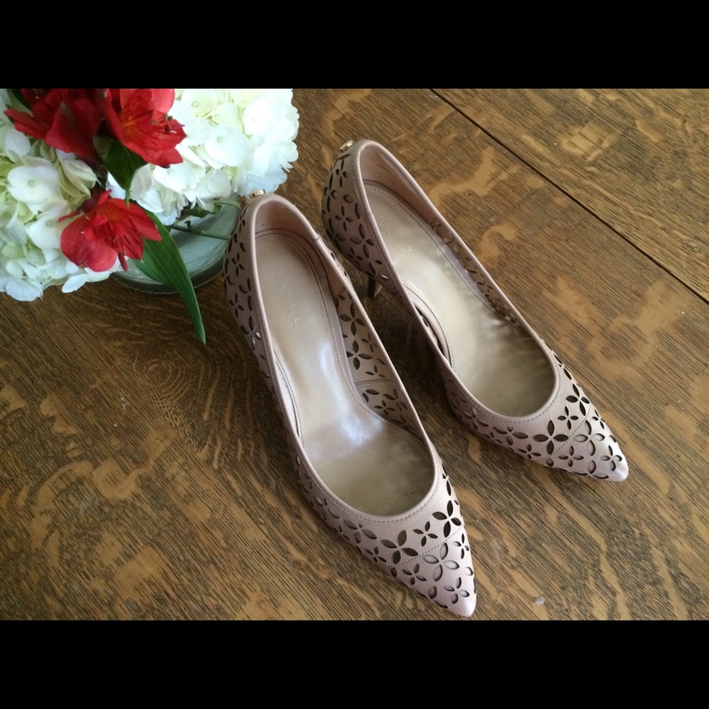 Michael Kors Nude Cutout Heels size 8.5